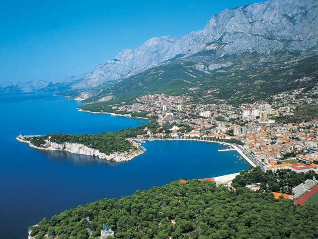 Makarska z lotu ptaka